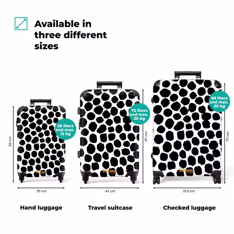 Suitcase - Black dots on a white background — 3