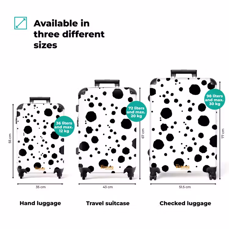 Suitcase - Black dots on a white background — 3
