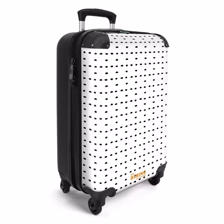 Suitcase - Black dots on a white background — 2