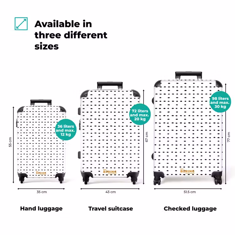 Suitcase - Black dots on a white background — 3