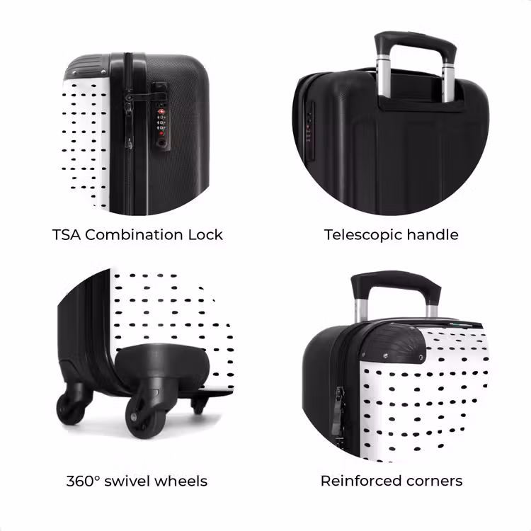 Suitcase - Black dots on a white background — 8