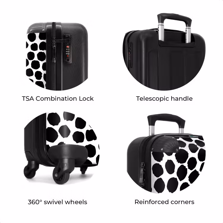 Suitcase - Black dots on a white background — 8