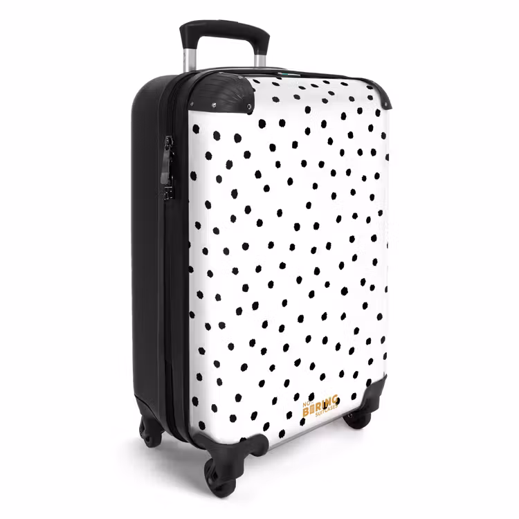 Suitcase - Black dots over a white background — 2