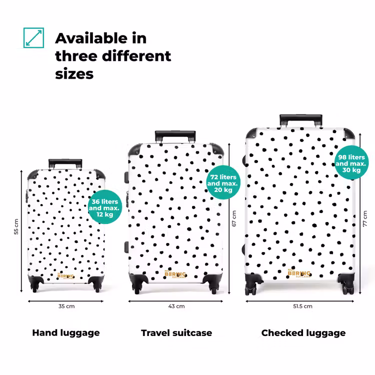 Suitcase - Black dots over a white background — 3