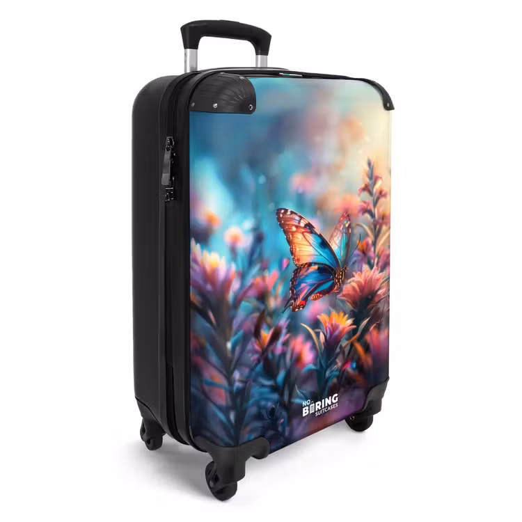 Suitcase - Butterfly flowers — 2