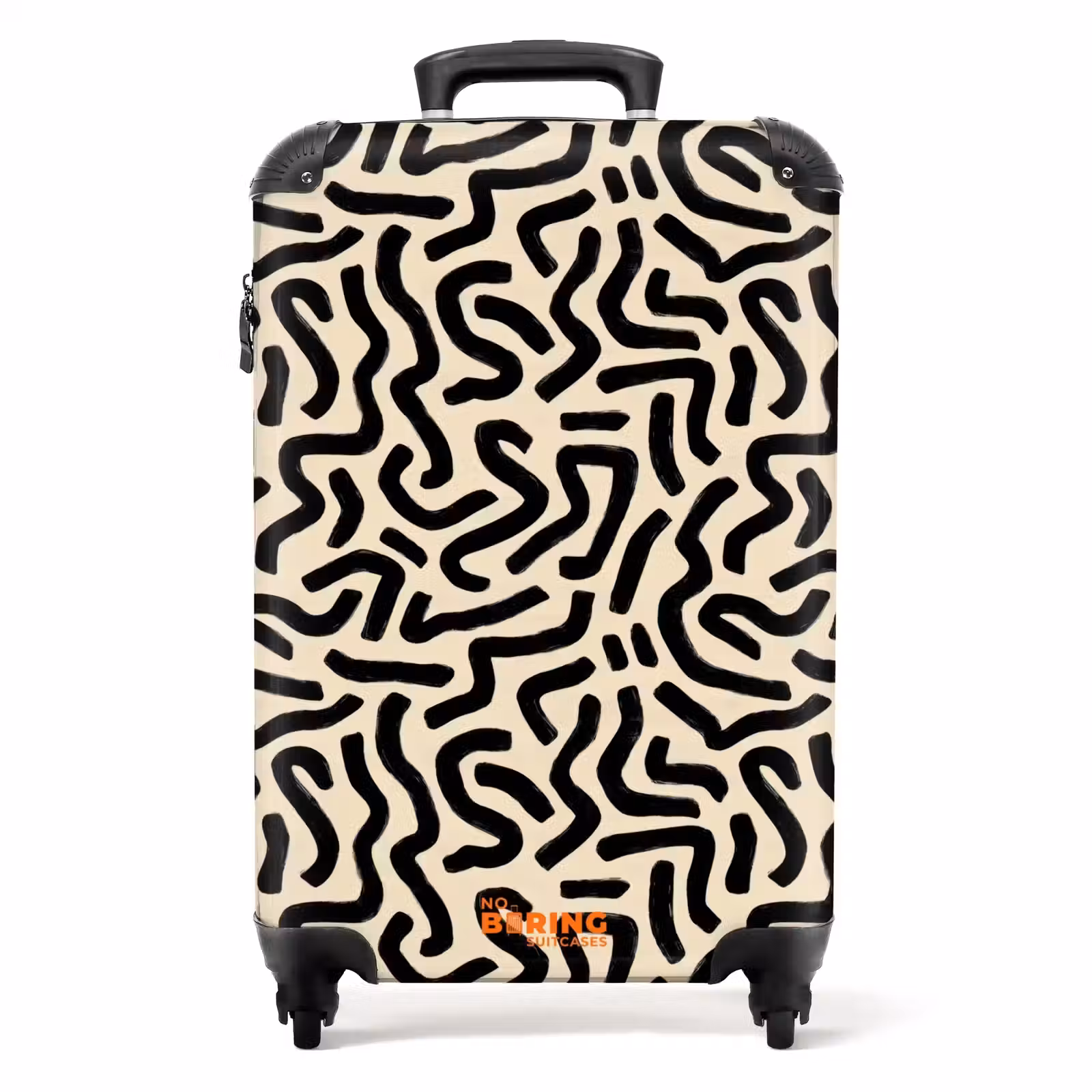 Suitcase - Abstract - Lines - Black — 1