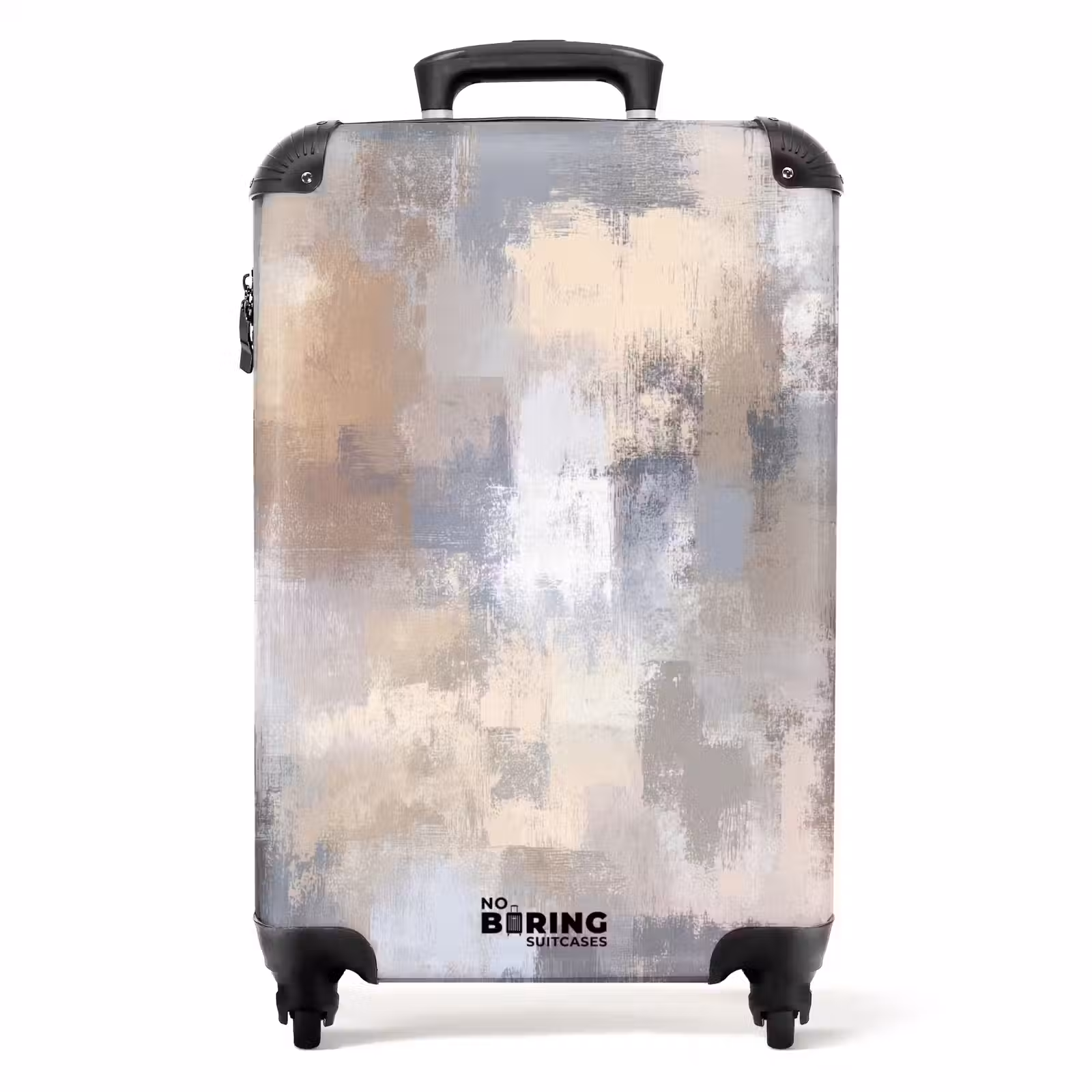 Suitcase - Brushstrokes - Painting - Beige — 1