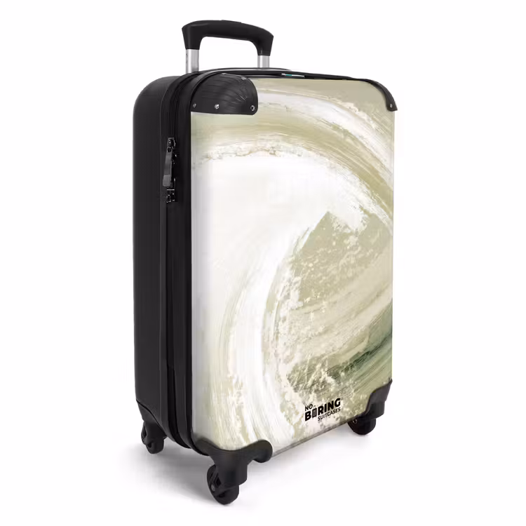 Suitcase - Abstract - Brush strokes - Waves - Green — 2