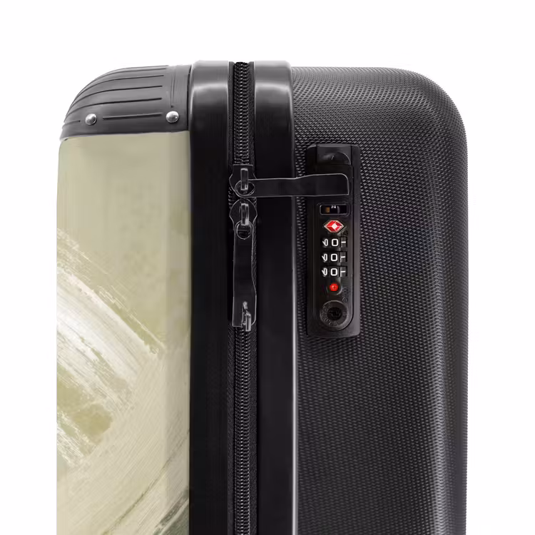 Suitcase - Abstract - Brush strokes - Waves - Green — 6