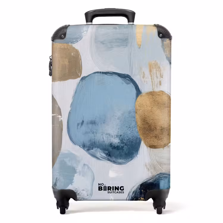 Suitcase - Abstract - Gold - Shapes — 1