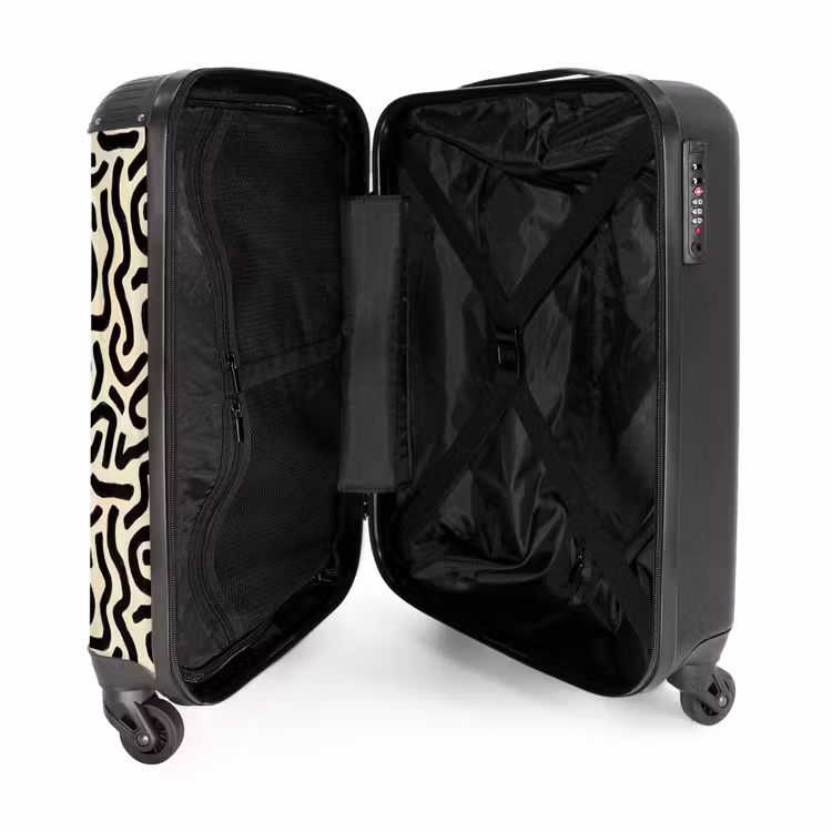 Suitcase - Abstract - Lines - Black — 5