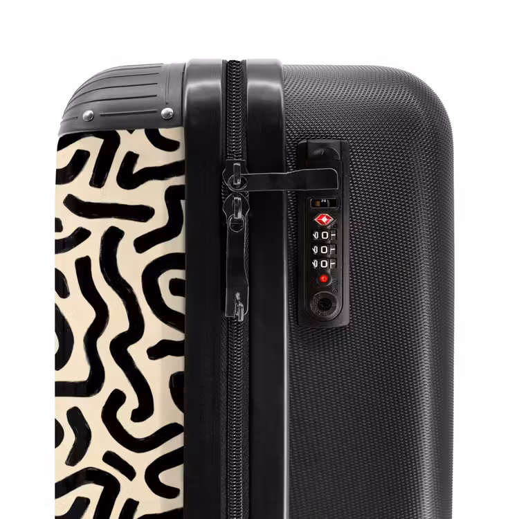 Suitcase - Abstract - Lines - Black — 6