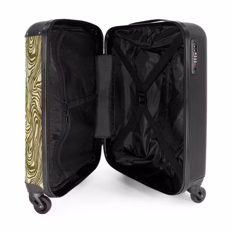 Suitcase - Abstract - Marble - Green — 5