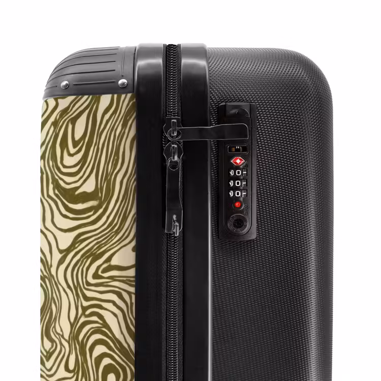 Suitcase - Abstract - Marble - Green — 6