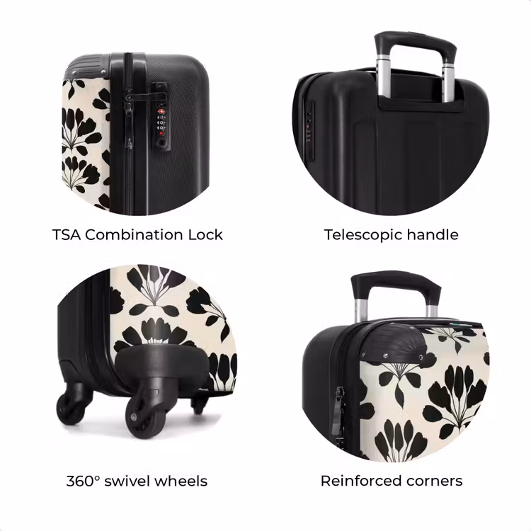 Suitcase - Abstract - Pattern - Black — 8