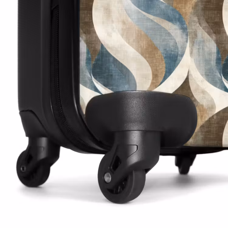 Suitcase - Abstract - Waves - Colorful — 7