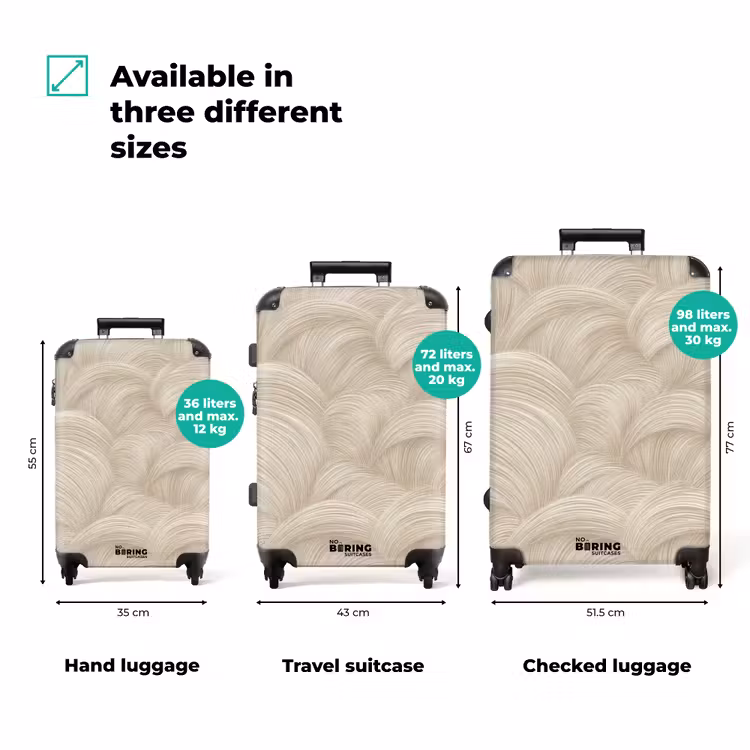 Suitcase - Arches - Pattern - Beige — 3