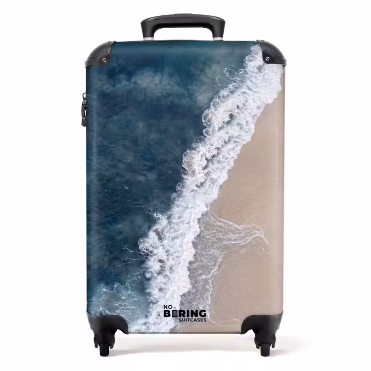 Suitcase - Beach - Sea - Waves — 1