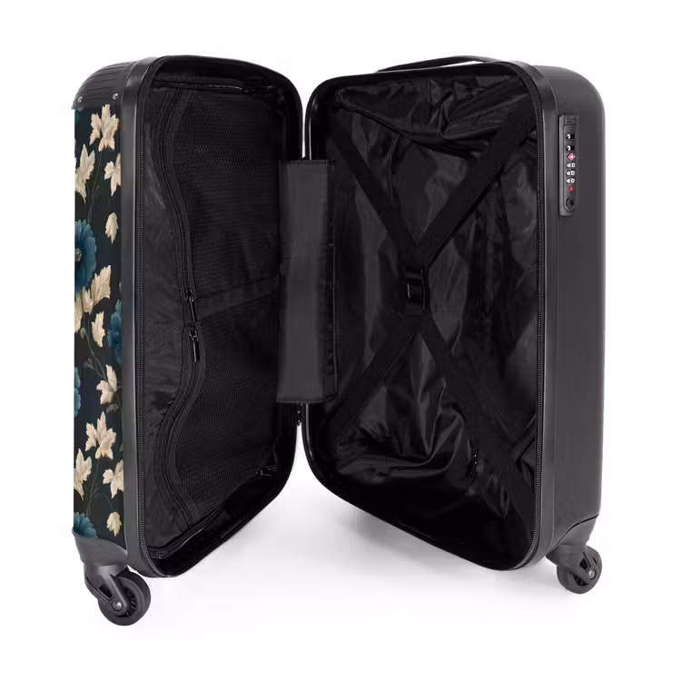 Suitcase - Botanical - Flowers - Blue — 5