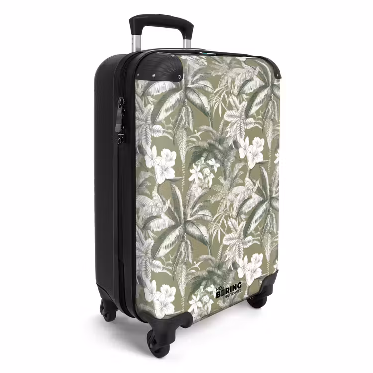 Suitcase - Botanical - Flowers - Green — 2