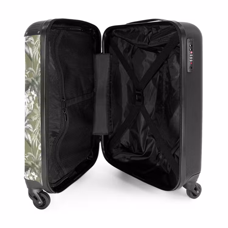 Suitcase - Botanical - Flowers - Green — 5