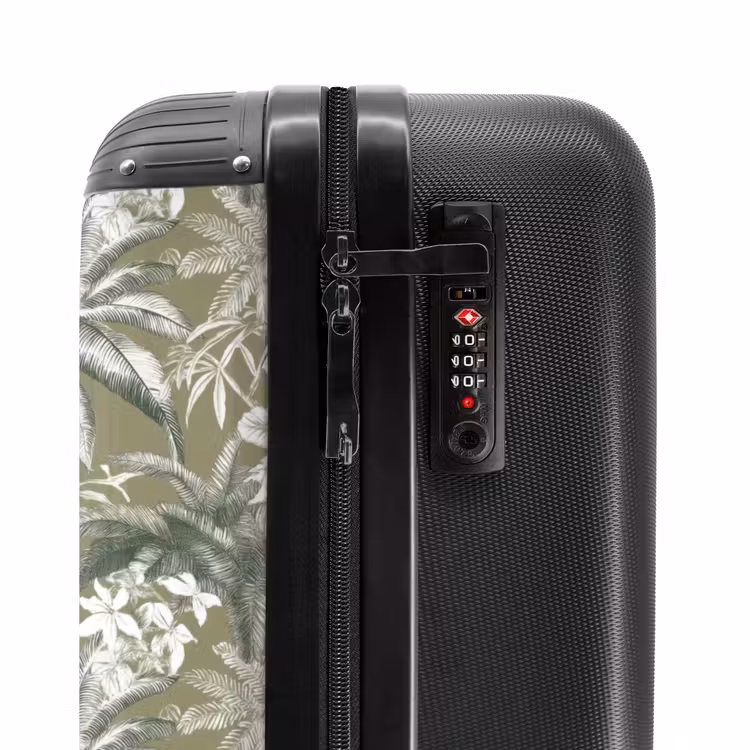 Suitcase - Botanical - Flowers - Green — 6