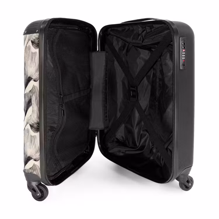 Suitcase - Botanical - Leaves - Black — 5