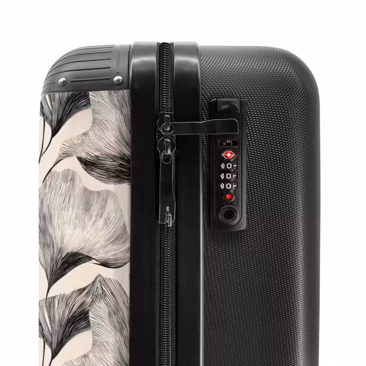 Suitcase - Botanical - Leaves - Black — 6