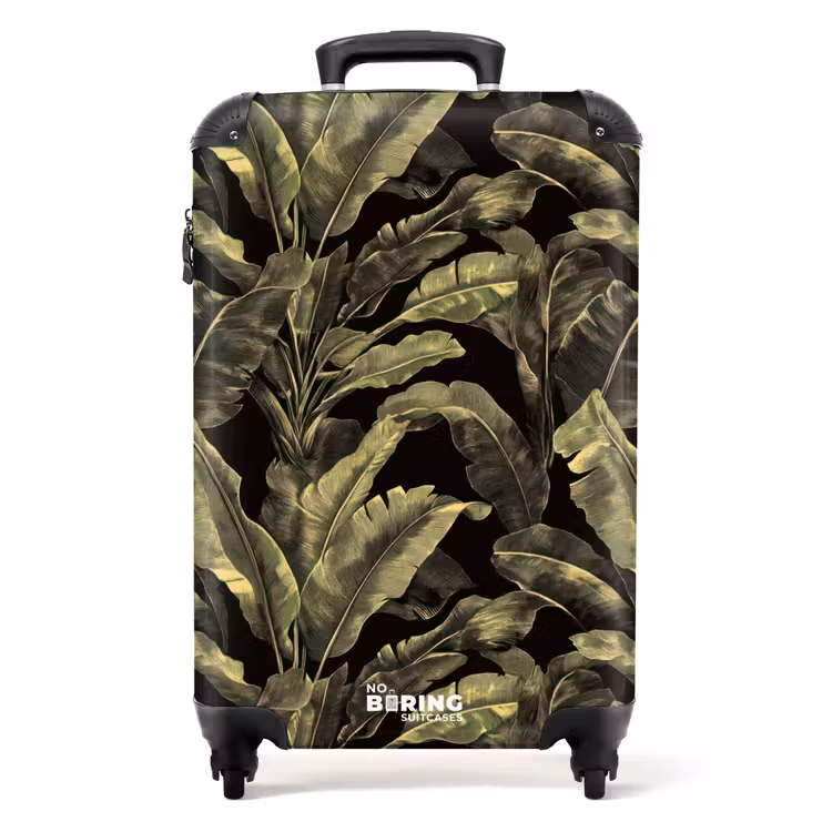 Suitcase - Botanical - Leaves - Green — 1