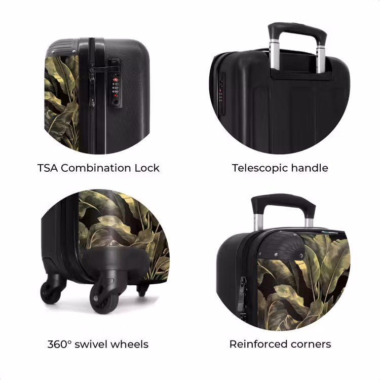 Suitcase - Botanical - Leaves - Green — 8
