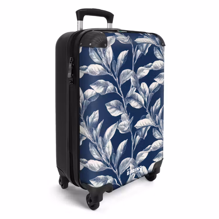 Suitcase - Botanical - Pattern - Blue — 2