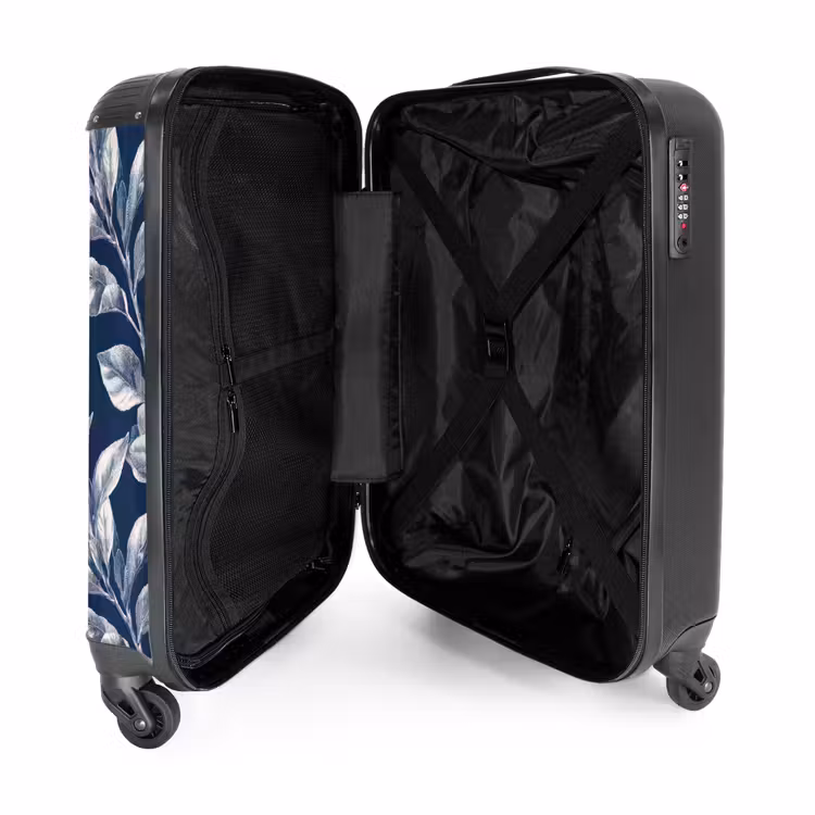 Suitcase - Botanical - Pattern - Blue — 5