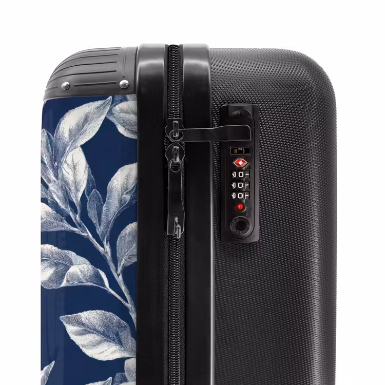 Suitcase - Botanical - Pattern - Blue — 6
