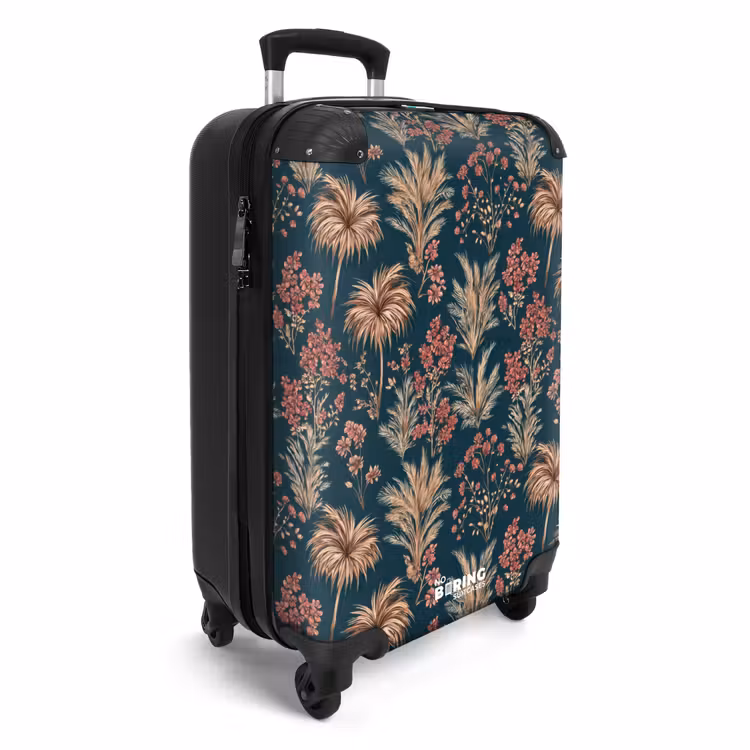 Suitcase - Botanical - Pattern - Blue — 2