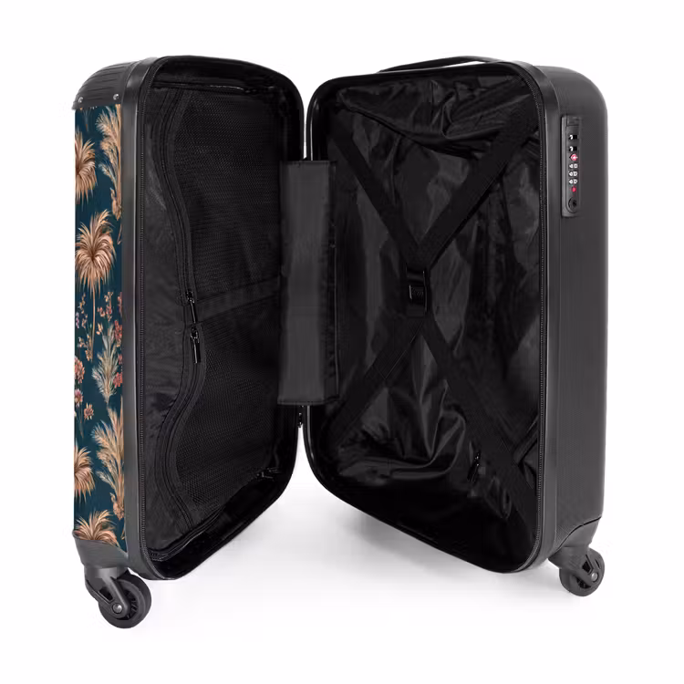 Suitcase - Botanical - Pattern - Blue — 5