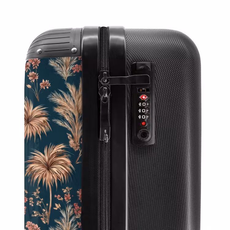 Suitcase - Botanical - Pattern - Blue — 6