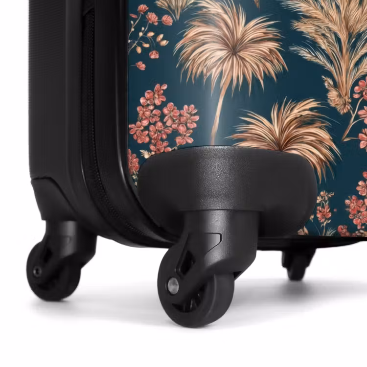 Suitcase - Botanical - Pattern - Blue — 7