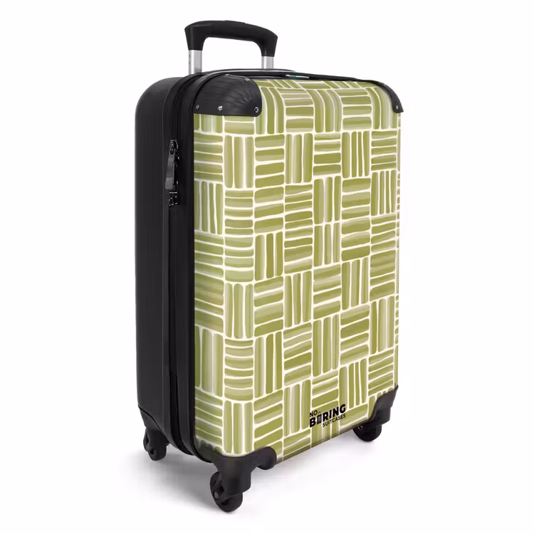 Suitcase - Braid - Pattern - Green — 2