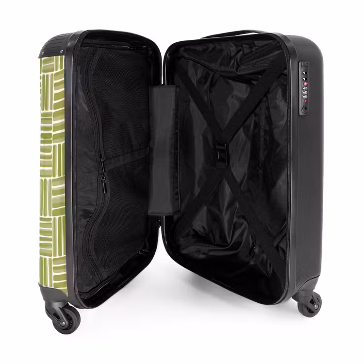 Suitcase - Braid - Pattern - Green — 5