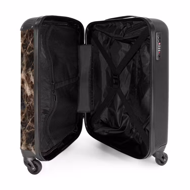 Suitcase - Brown - Gold - Marble — 5