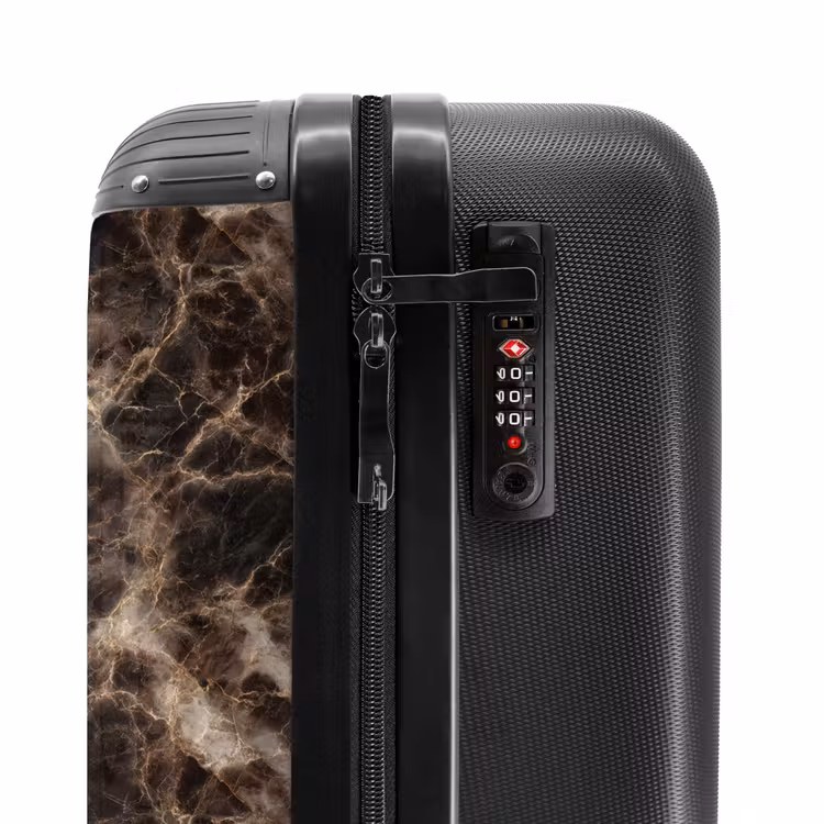 Suitcase - Brown - Gold - Marble — 6