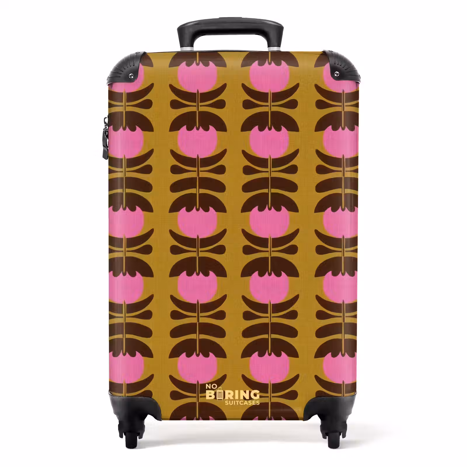 Suitcase - Abstract - Flowers - Pink — 1