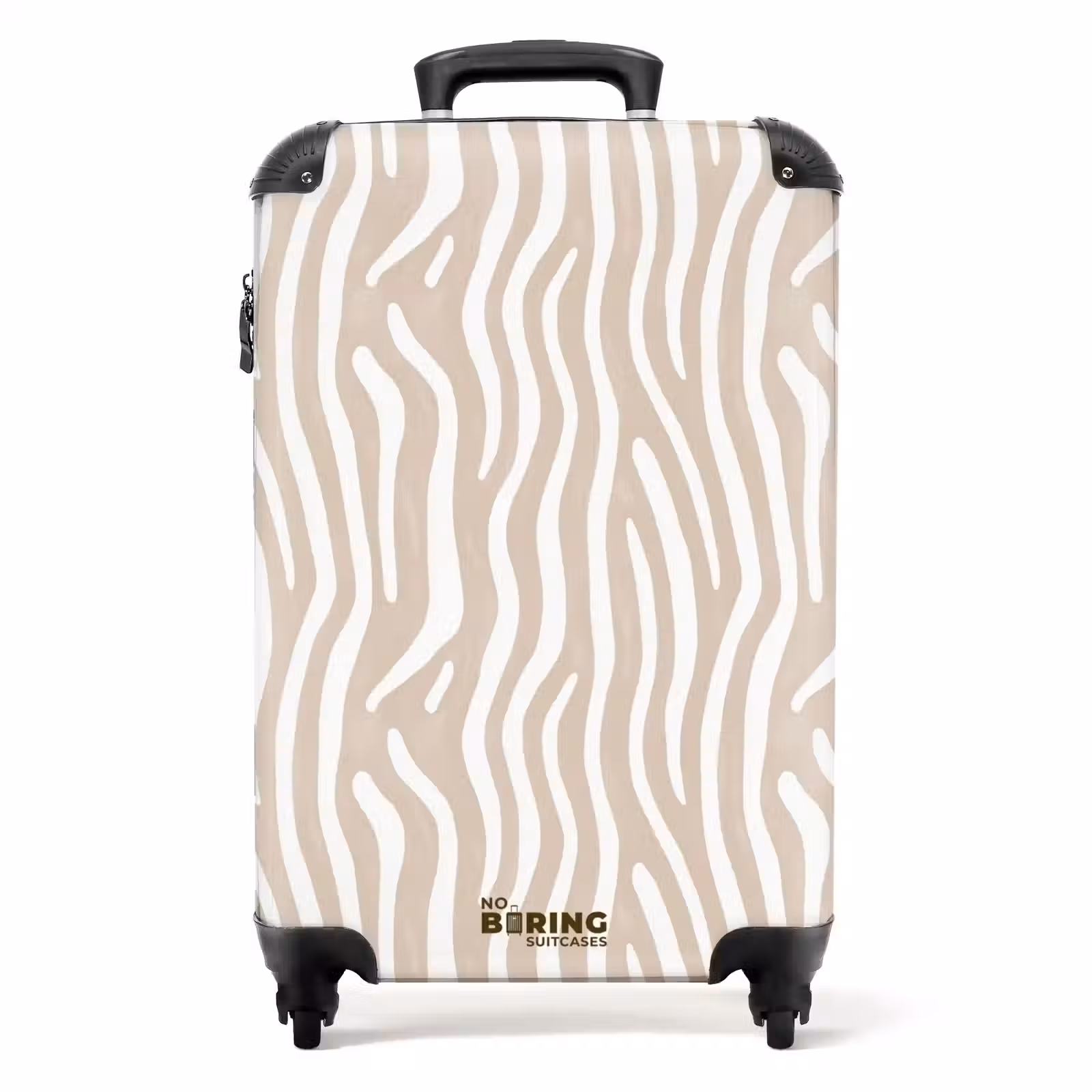 Suitcase - Abstract - Zebra - Beige — 1