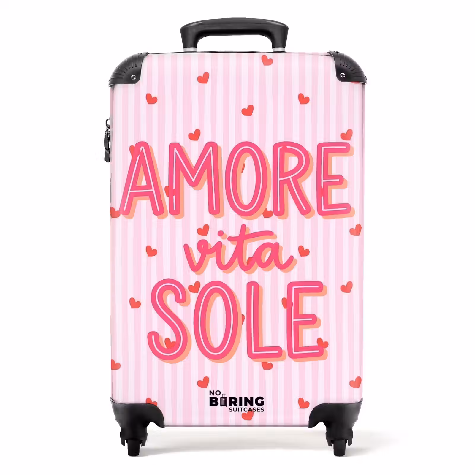 Suitcase - Amore vita sole - Pink - Hearts — 1
