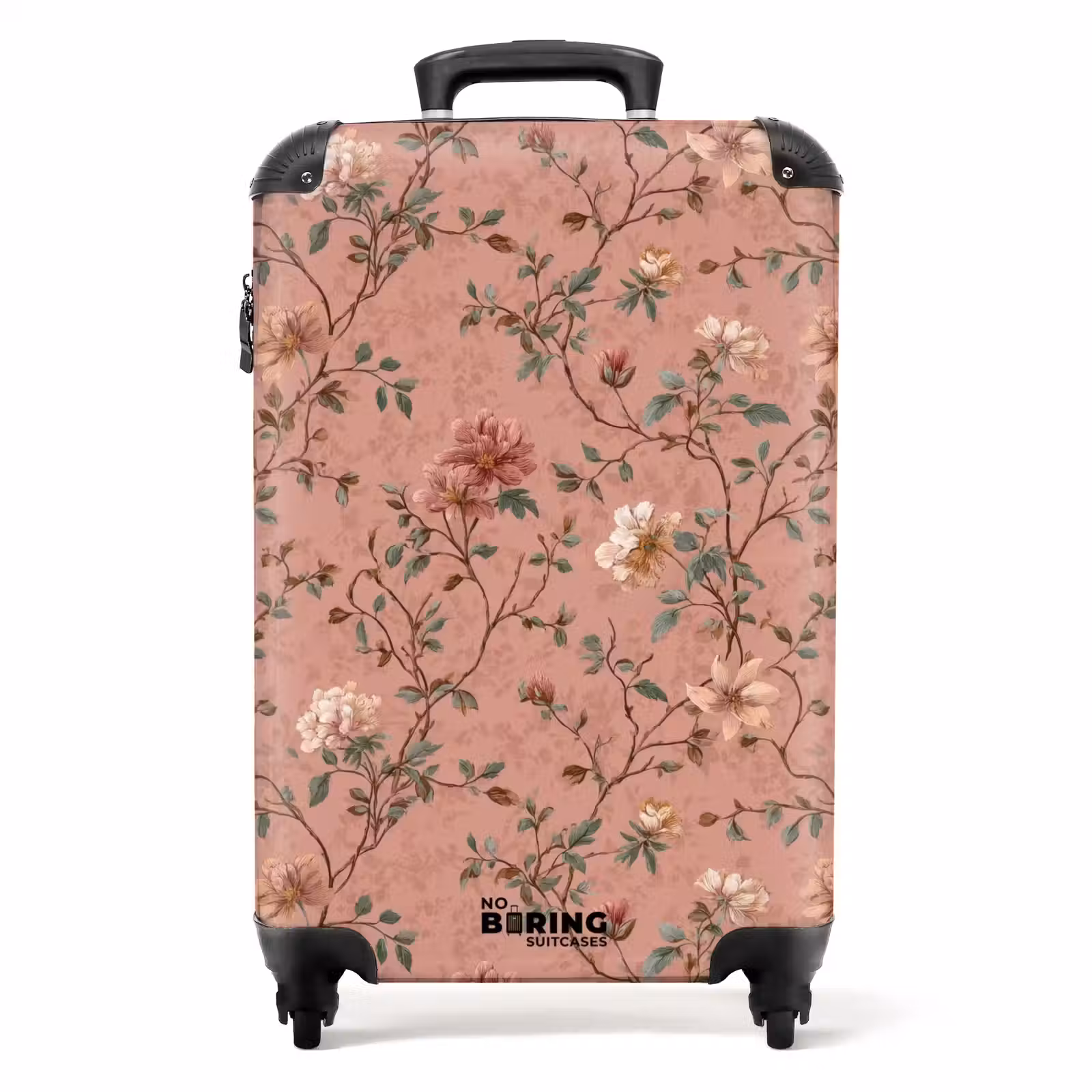 Suitcase - Botanical - Flowers - Pink — 1