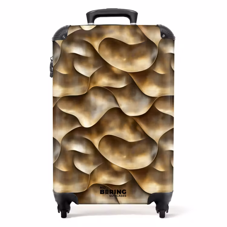 Suitcase - Abstract - Antique - Gold — 1