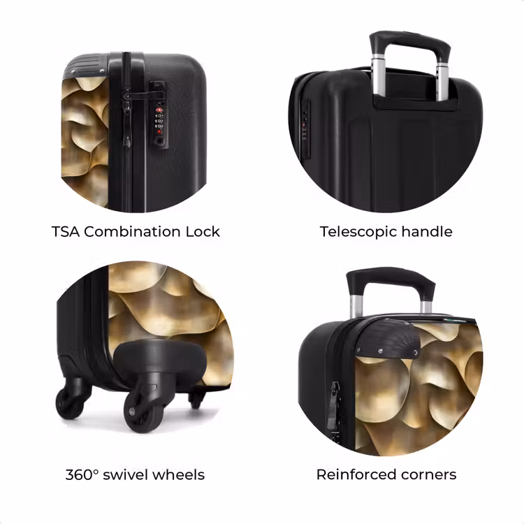 Suitcase - Abstract - Antique - Gold — 8