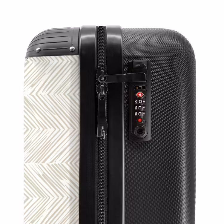 Suitcase - Abstract - Diamonds - Beige — 6