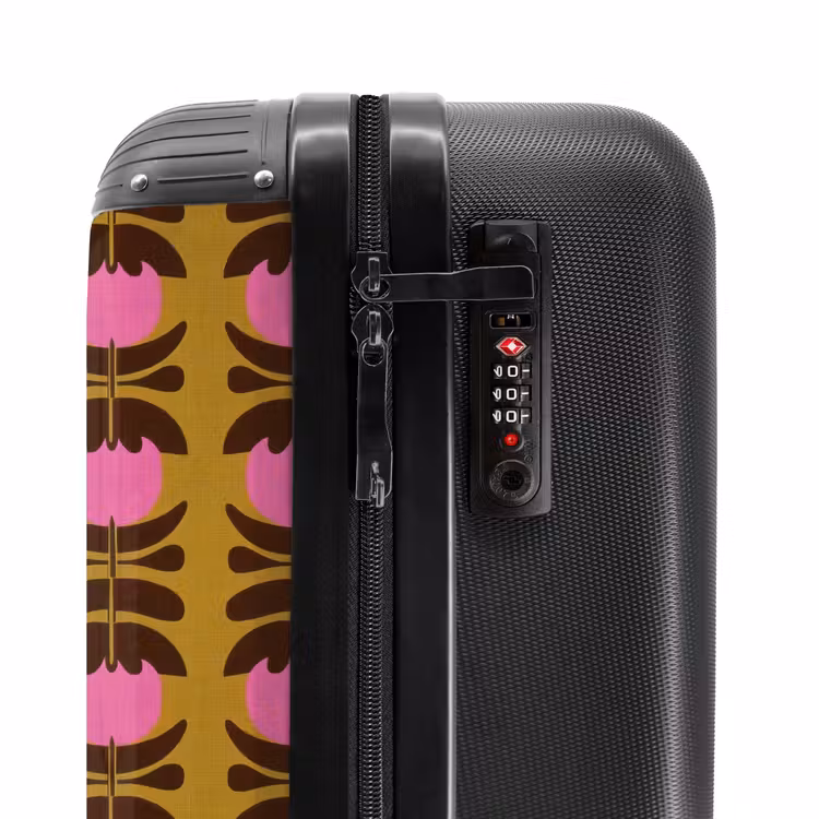 Suitcase - Abstract - Flowers - Pink — 6