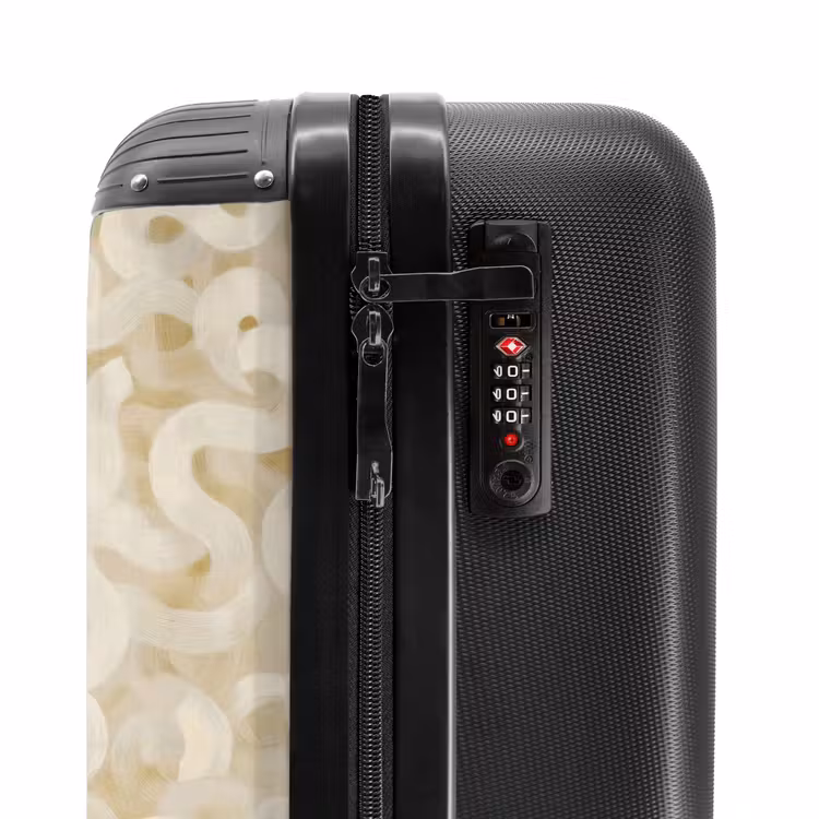 Suitcase - Abstract - Lines - Beige — 6
